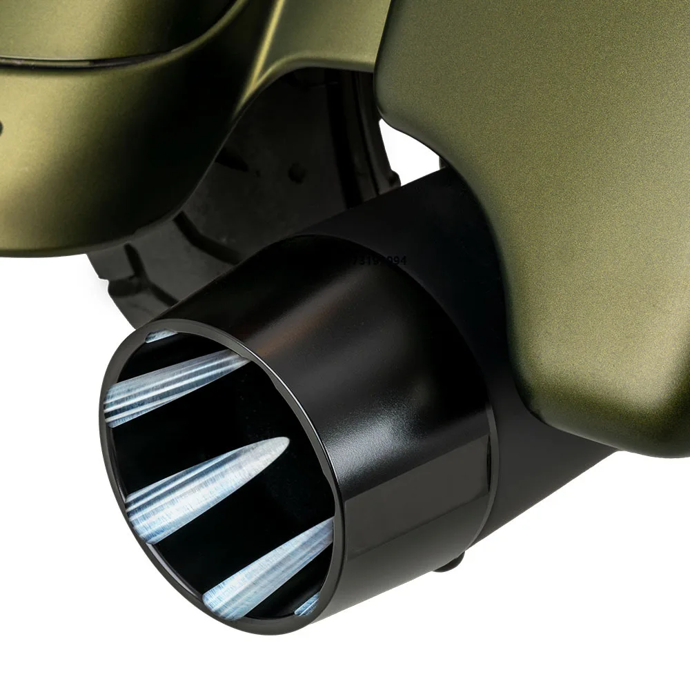 

Черная выхлопная система мотоцикла из нержавеющей стали для Touring 2017-2023, глушитель выхлопа мотоцикла