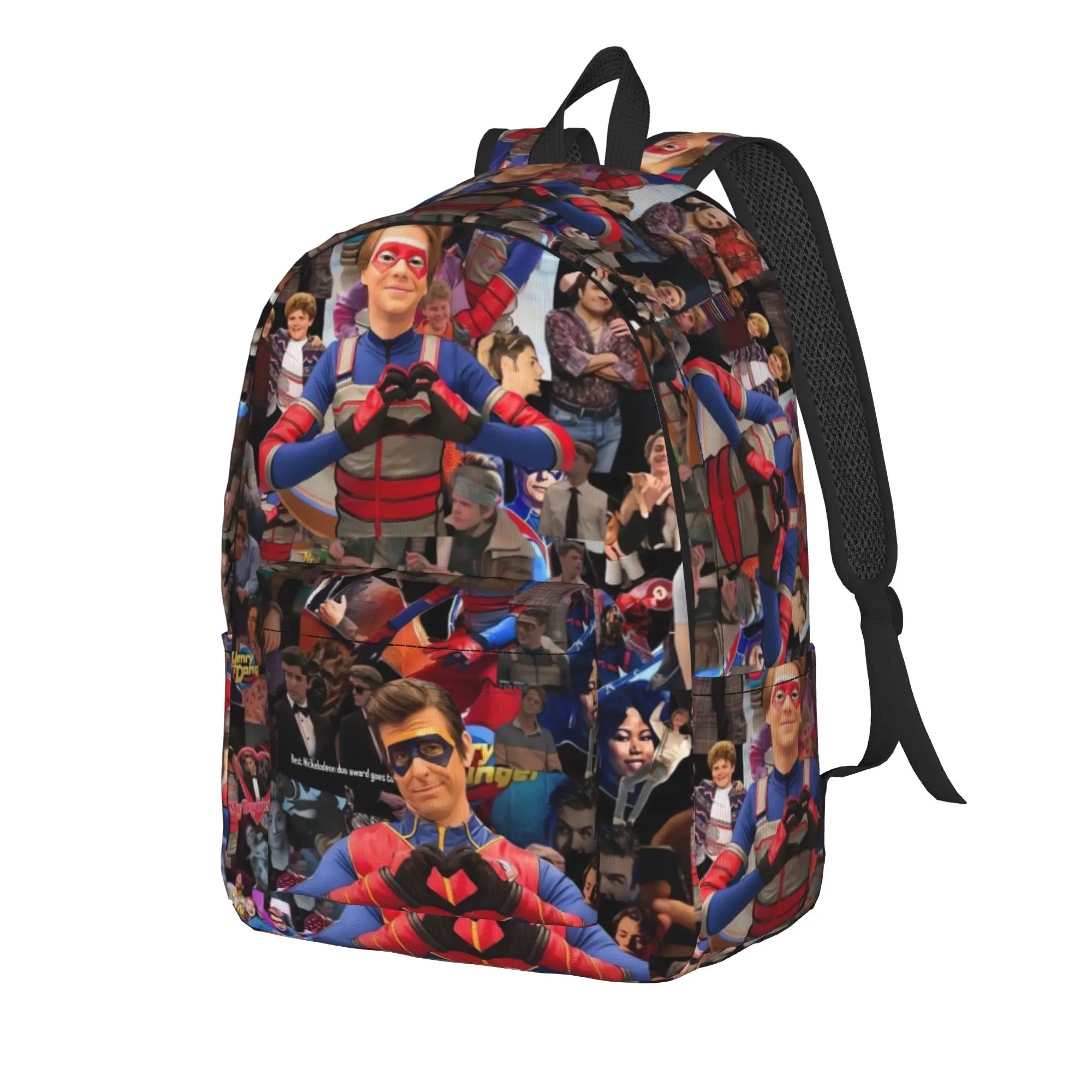 Henry Danger Secret Identities Backpack  Aesthetic Backpacks Youth Sport Durable High School Bags Design Rucksack