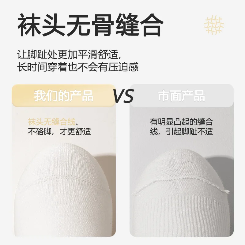 جوارب Ankola Red للنساء، جوارب قطنية بحافة ملفوفة ومزيلة للعرق ومضادة للبكتيريا، مرونة جيدة، مضادة للبيلينغ