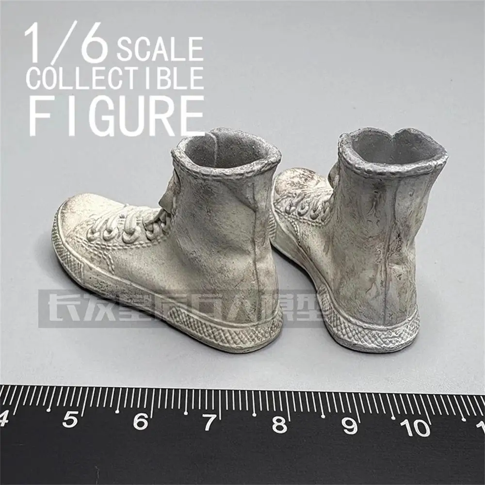 3ATOYS 1/6th رمادي أبيض مع تأثير القذرة الأحذية الصلبة الأحذية المواد البلاستيكية الملحقات ل 12 "COO BD001 عمل الشكل لتقوم بها بنفسك جمع #2