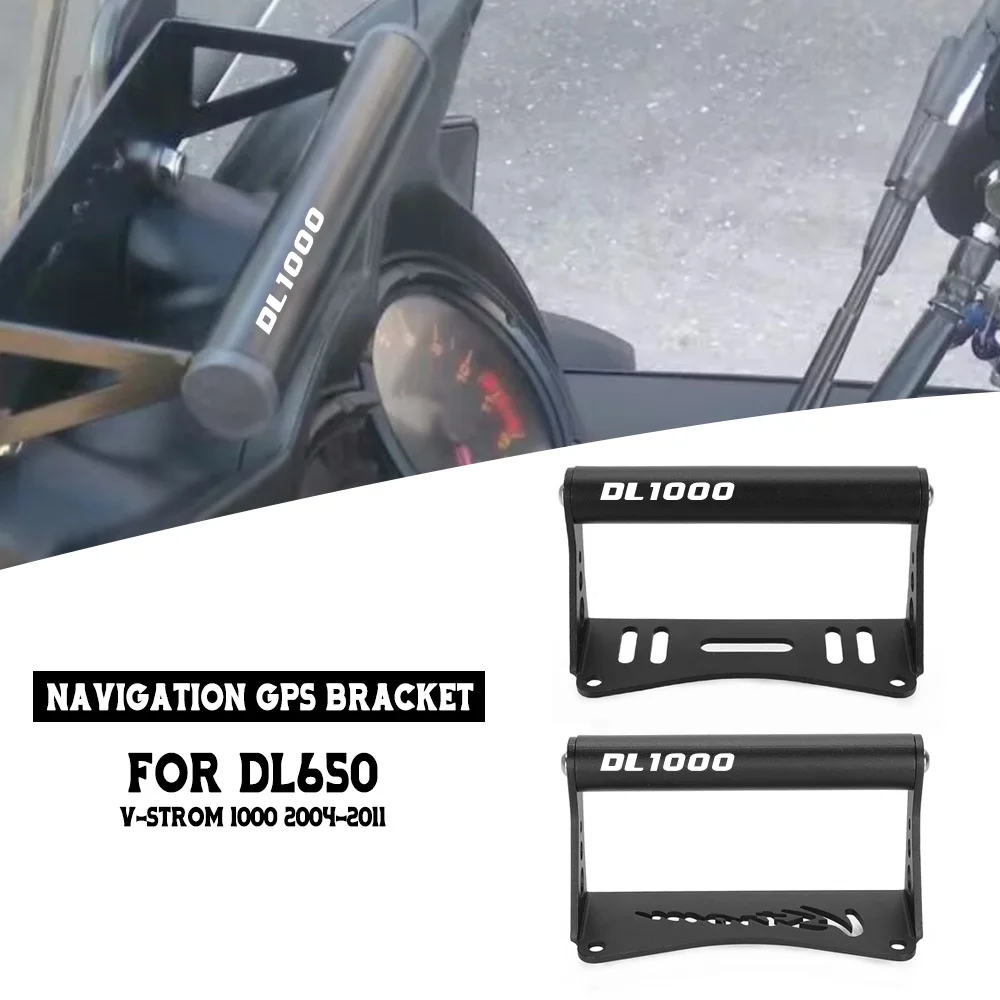 

For Suzuki V-Strom 650/ABS 2004 2005 2006 2007 2008 2009 2010 2011 Motorcycle DL1000 Holder Stand GPS Navigation Plate Bracket