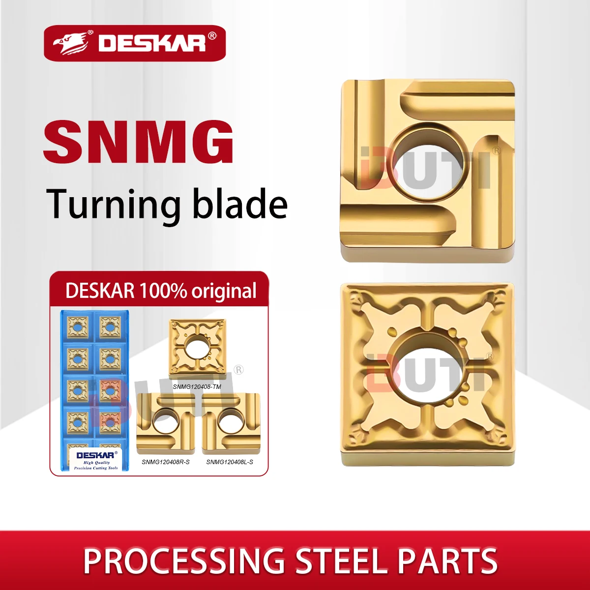 

DESKAR 100% Original SNMG120408 SNMG120408 LF9018 R-S L-S Positive And Negative Blades TM Slot type CNC Turning Tool Steel Part