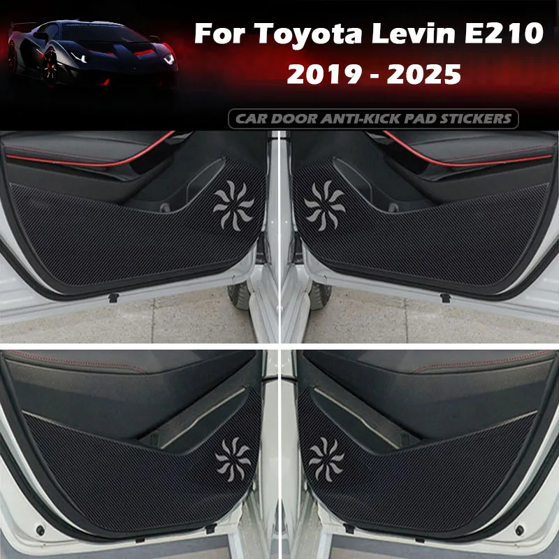 

For Toyota Levin E210 2019-2025 Car Door Anti Kick Pad Leather Sticker Glove Box Film Anti-dirty Protective Interior Accessories