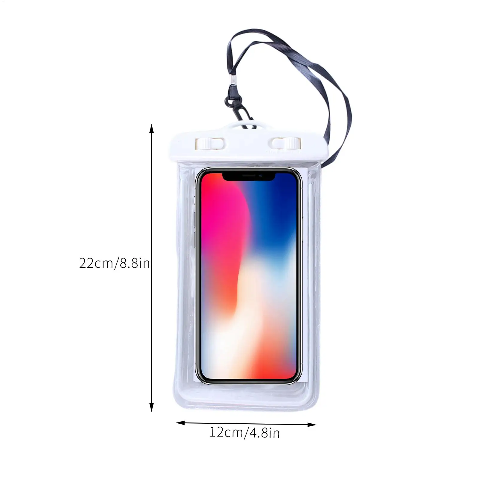Waterproof Phone Bag Luminous Floating with Lanyard Waterproof Cell Phone Pouch Outdoor sports swimming floating phone case view 6