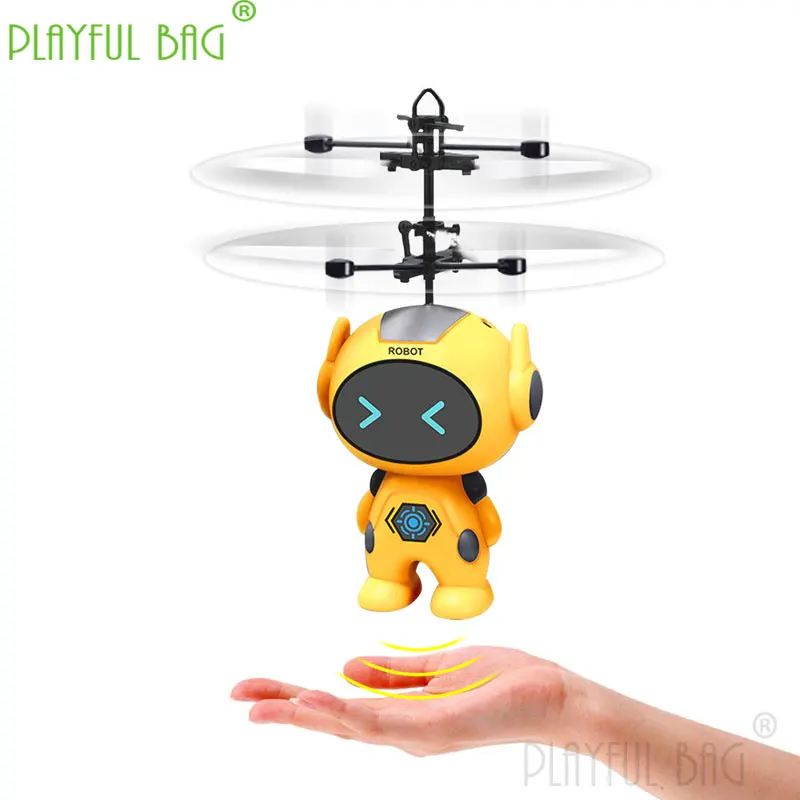 Telecomando rilevamento aereo modello di Robot giocattoli volanti a induzione LED RC Drone ricarica USB rilevamento dei gesti regali per bambini VG85