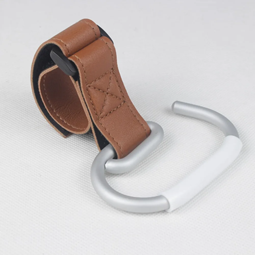 

Cute PU Baby Stroller Hooks Solid Color Cart Organizer Hanging Hook Stroller Accessories Cartoon Stroller Accessories Cart