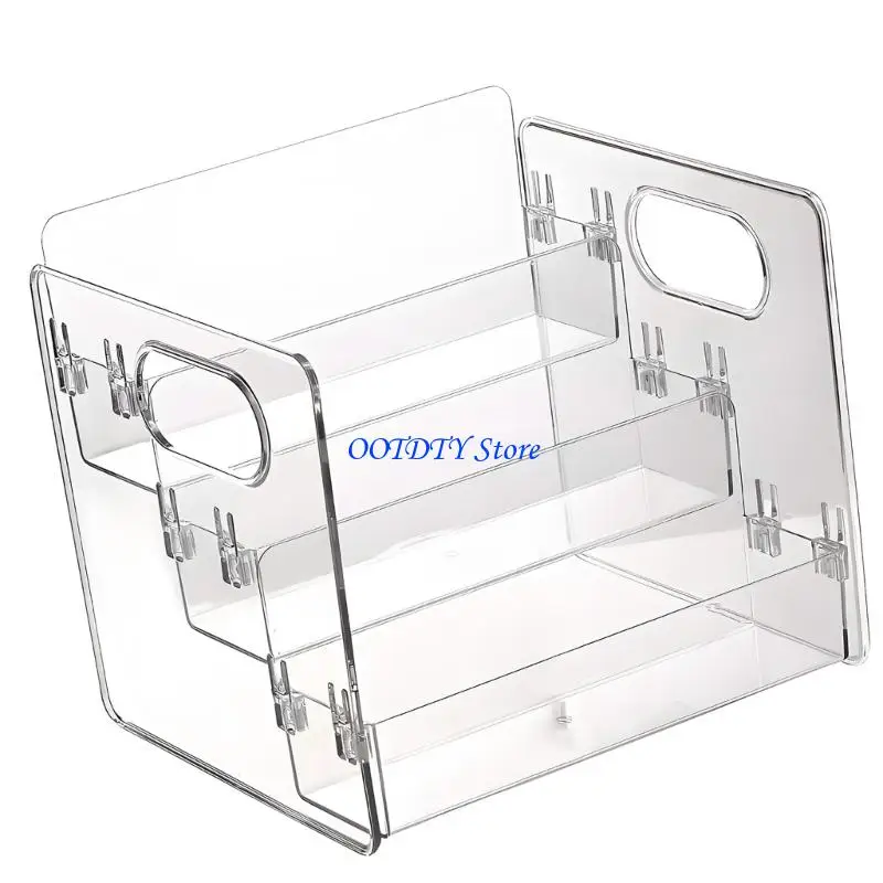 367A Stackable Plastic Medication Holder with 3 Layers Cabinet Organizers for Pills Vitamins and Supplements Storage