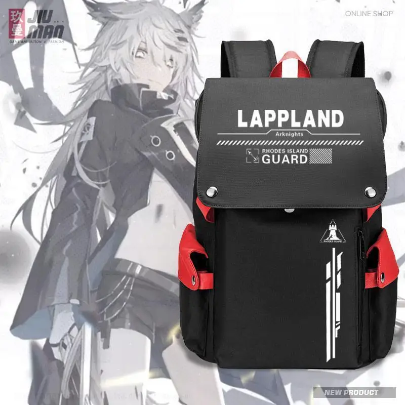Anime Arknights Lappland Merchandise 2D Unisex Backpack Student Large Capacity School Bag Anime