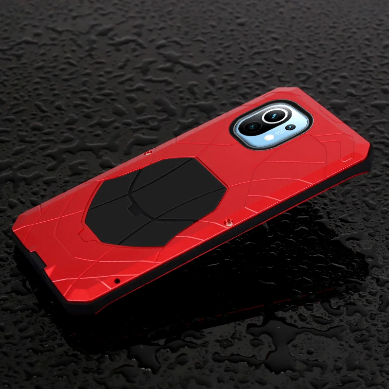 Luxury Full Protective Metal Case Shockproof For Xiaomi 11 10 10s Redmi K40 K30 K30s Ultra Hard Aluminum Armor Heavy Duty Cover