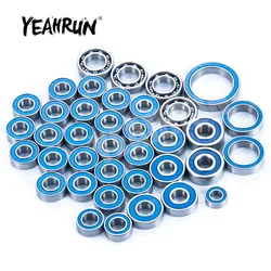 YEAHRUN 38Pcs Blue Wheel Hub Sealed Bearing Kit for Axial SCX10 III AXI03007 1/10 RC Crawler Car Upgrade Parts