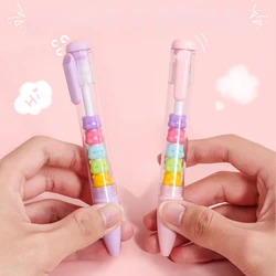 1/2PCS Cute bear Gel Pen Black Ink 0.5mm Ballpoint Pen Creative Kawaii Pens Students School Office Stationery Supplies