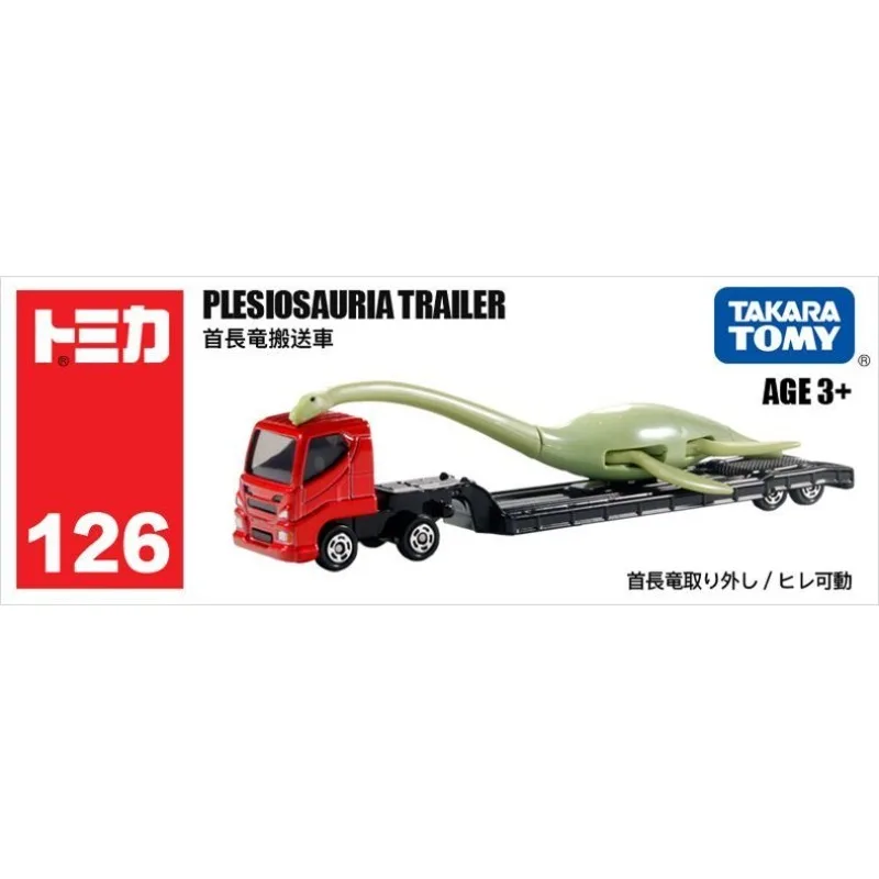 

TAKARA TOMY Tomica 126, динозавр с длинной шеей, транспортный автомобиль, модель из сплава, игрушки, настольные украшения, рождественские подарки для детей