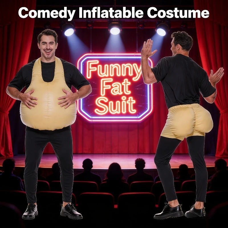 2025 جديد عيد الميلاد وهمية البطن الحمل دور اللعب الدعامة وهمية بعقب الأداء زي