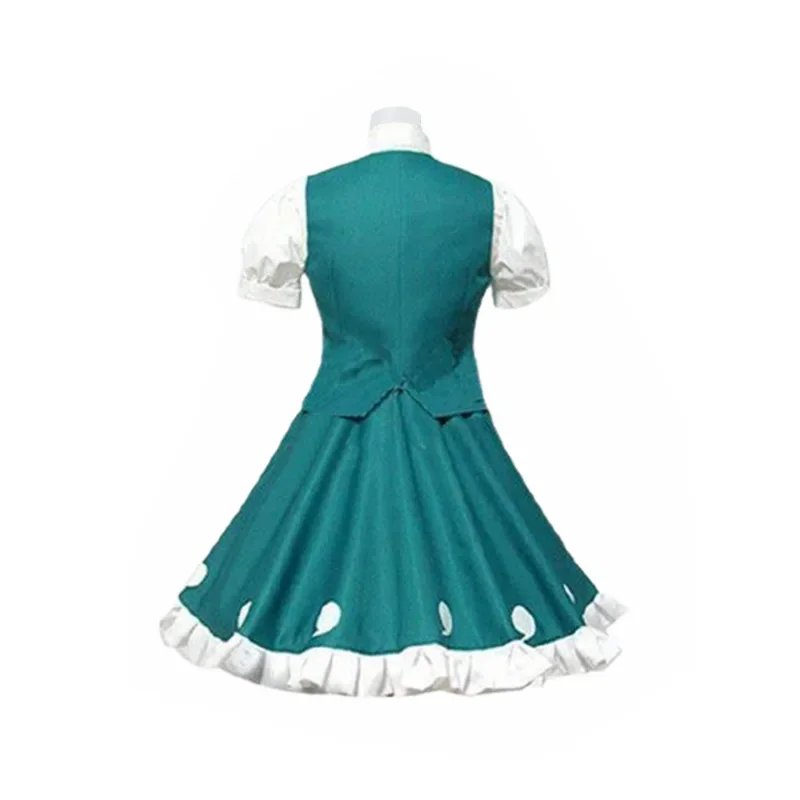 Anime jogo touhou projeto youmu konpaku cosplay traje perfeito flor de cerejeira peruca verde jk uniforme mulher kawaii carnaval terno