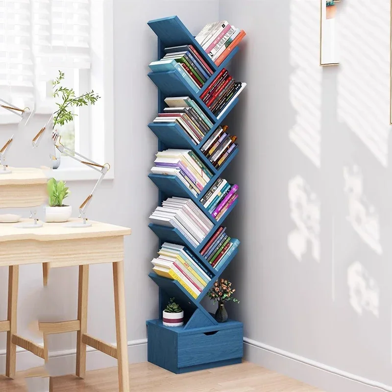 Tree Simple Modern Bookcases Kids Bookshelf  Living Room Floor Wall Simplebook Cabinet Storage Estanterias Home Furniture