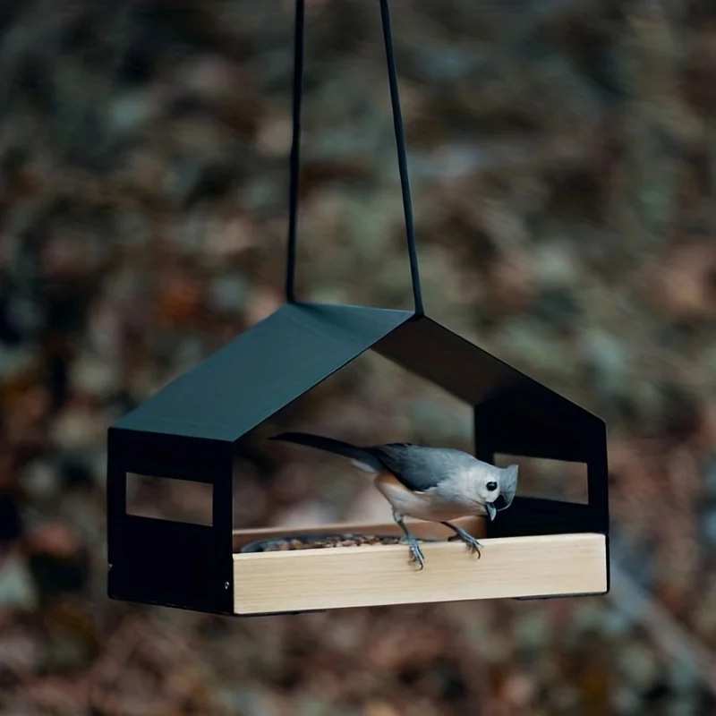 

Weatherproof Hanging Bird House Outdoor Decor Hummingbird Feeder Shelter Ideal for Backyard Patio Wildlife Decoration