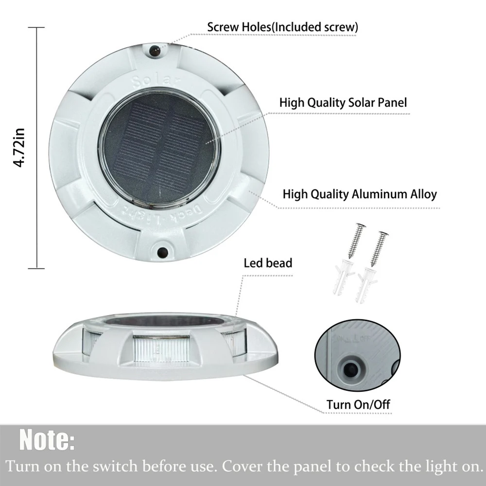 Товары для безопасности дорожного движения Синие солнечные кнопки Мигающие светодиодные светоотражающие шпильки Белый подъездной путь Светоотражатель Шпилька Безопасность на дороге Мерцание