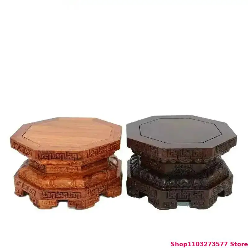 

Solid Wood Root Carving Display Stand Mini Model Handicrafts Display Base Flower Pot Bonsai Decoration Frame Incense Burner Base