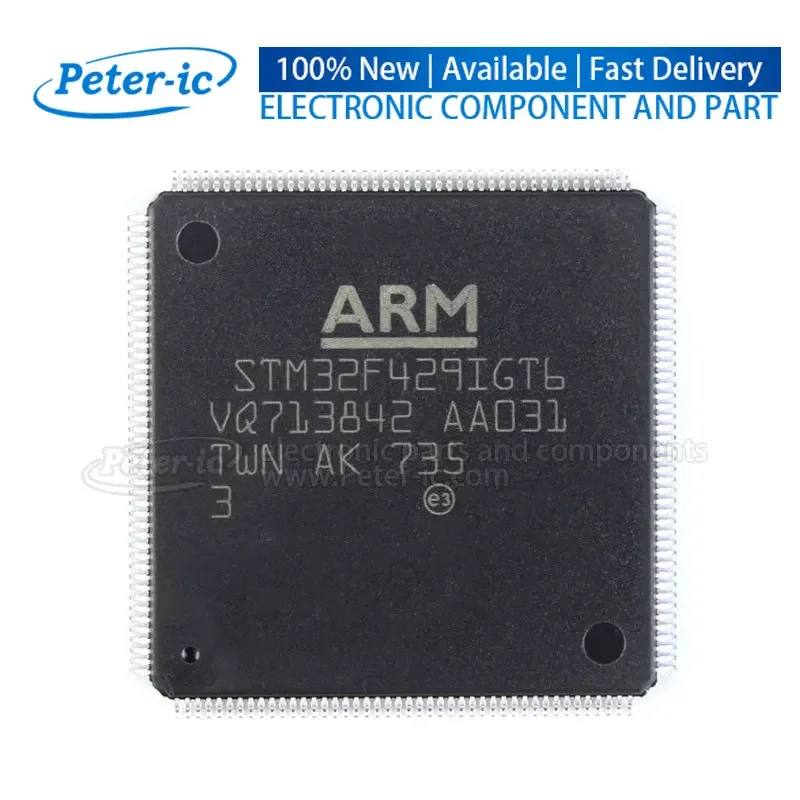 STM32F429IGT6 LQFP-176 1MB 1.8V~3.6V ARM-M4 256KB 180MHz FLASH 140  Microcontrollers DSP FPU FMC TFT Available Peter-ic (1pcs)