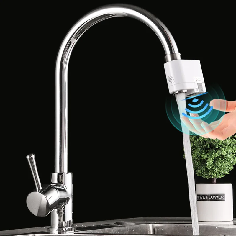 Smart Touch Kitchen Faucets Sensor Water Tap Sink Mixer Deck Mounted Water Mixer Intelligent water-saving Rotate Touch Faucets