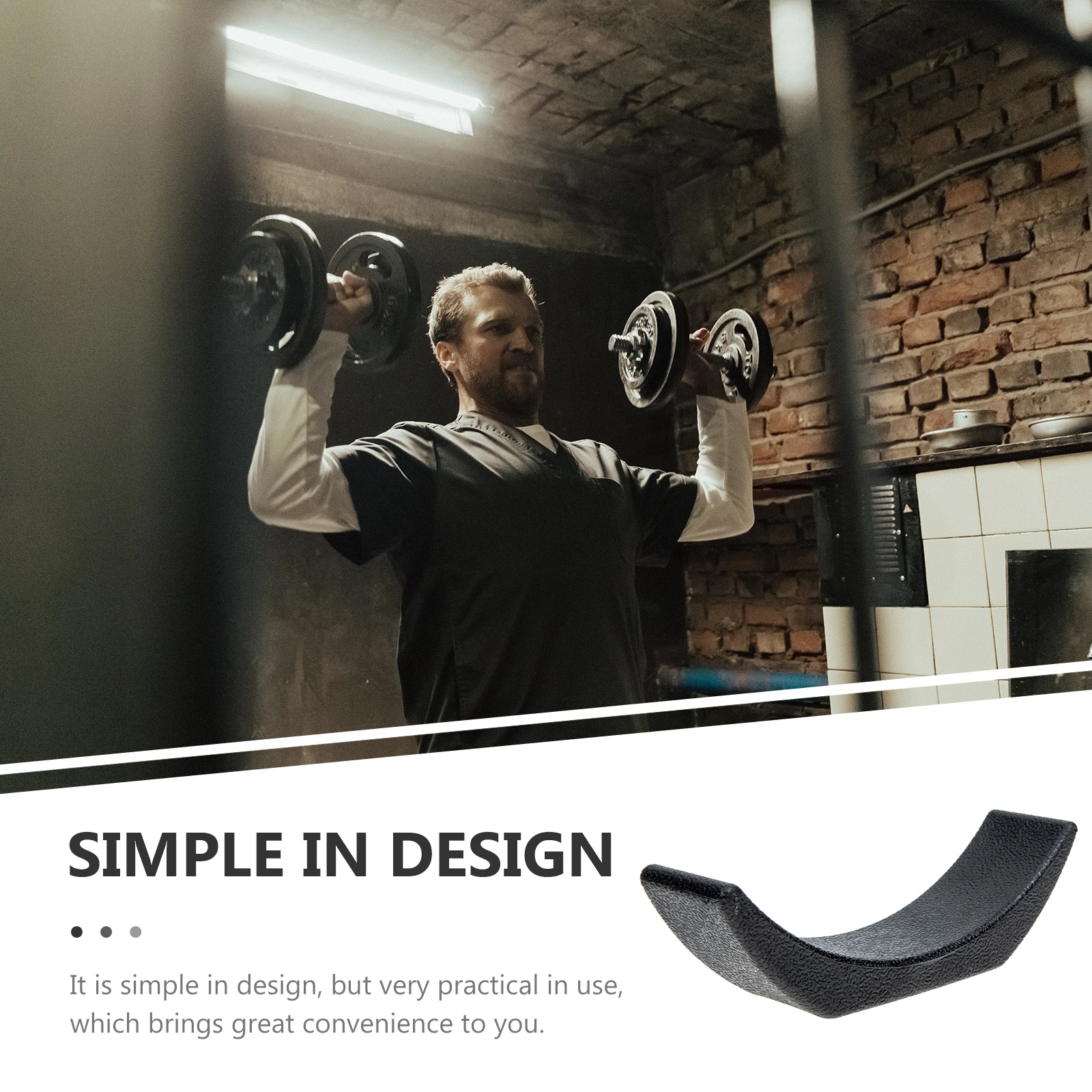 

6pcs Rack 138Mm Plastic Holder Durable Floor Bracket For Home Gym Workout Hollowed Dumbbell Weight