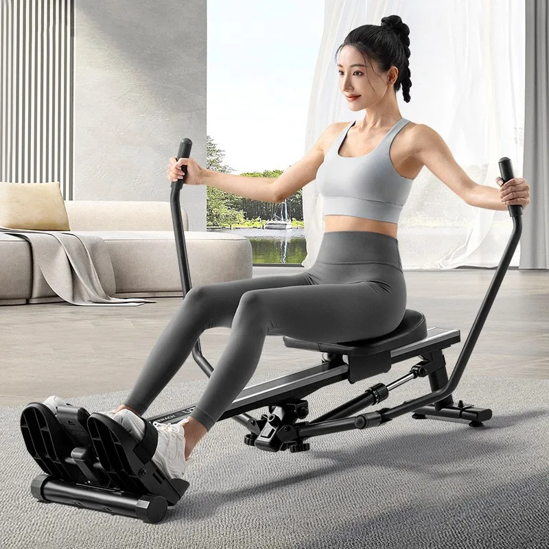 OVOZI Hydraulic Rowing Machine Home Quiet Double Oar Two-way 12 Resistance Sports Training Equipment Rameur Fitness