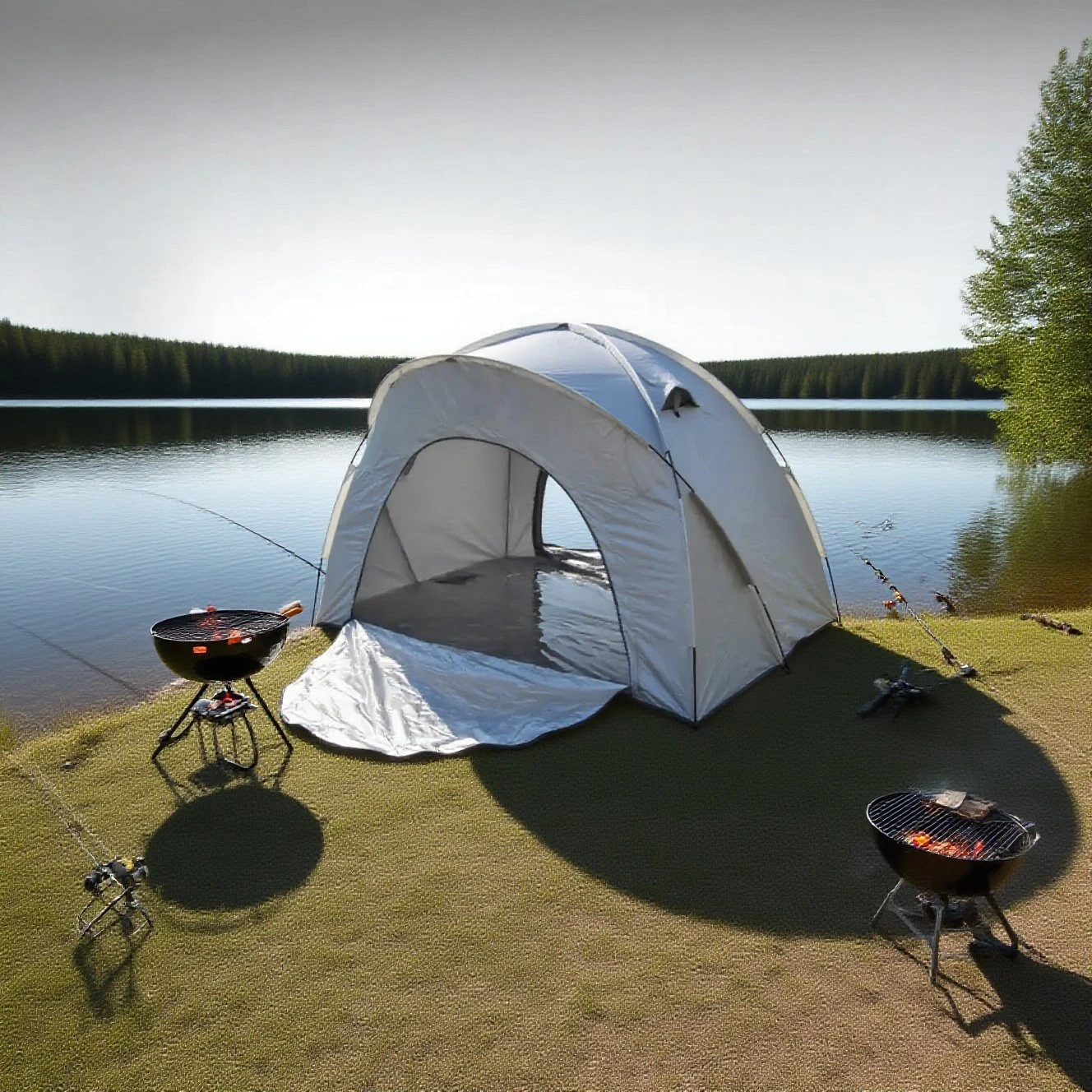 

Ultimate Family Tent for Camping - PU4000 Waterproof, 3-4 Person Capacity, Bug-Proof Mesh & Cross Ventilation