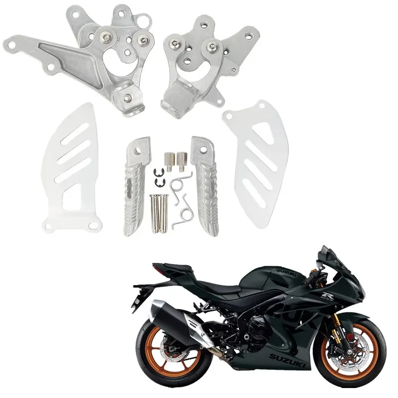 For Suzuki GSX-R 1000 2009-2016 GSXR 600 750 2011-2018 Motorbike Acsessories Front Rider Foot Pegs Footrest Bracket