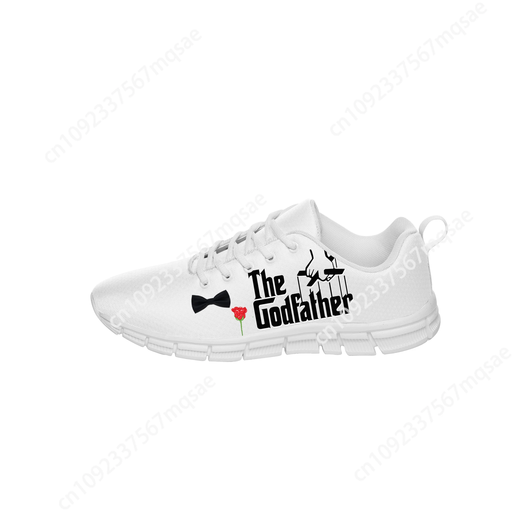 Movie The Godfather Low Top Sneakers Mens Womens Teenager Casual Shoes Canvas Running Cloth Shoes 3D Breathable Lightweight shoe