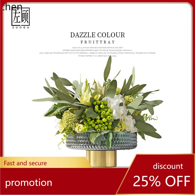 

YFY Artificial Flowers High-end Table Light Luxury Display Model Room Living Room Coffee Table Soft Floral Art