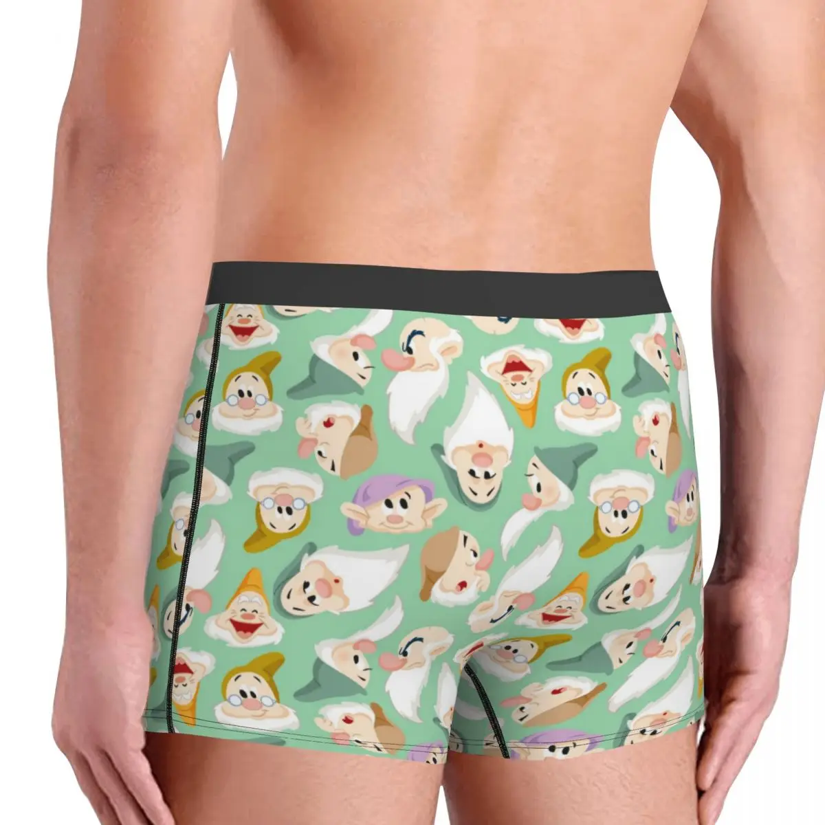 مخصص سنو وايت والأقزام السبعة الملاكمين السراويل الرجال ملخصات الملابس الداخلية أزياء السروال #4