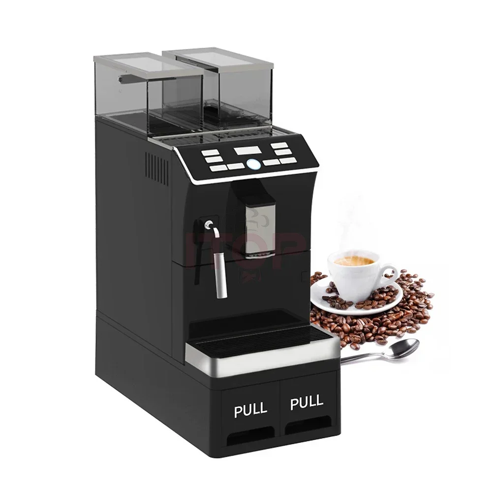 One Touch Screen Fully Automatic Coffee Machine With Milk Frother Commercial Espresso Coffee Maker Machine