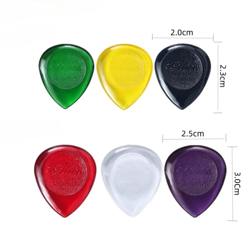 10Pcs Alice Stubby Guitar Picks ABS Plectrums Large Stubbies Big Thickness 1mm 2mm 3mm Guitar Pick Guitar Accessories