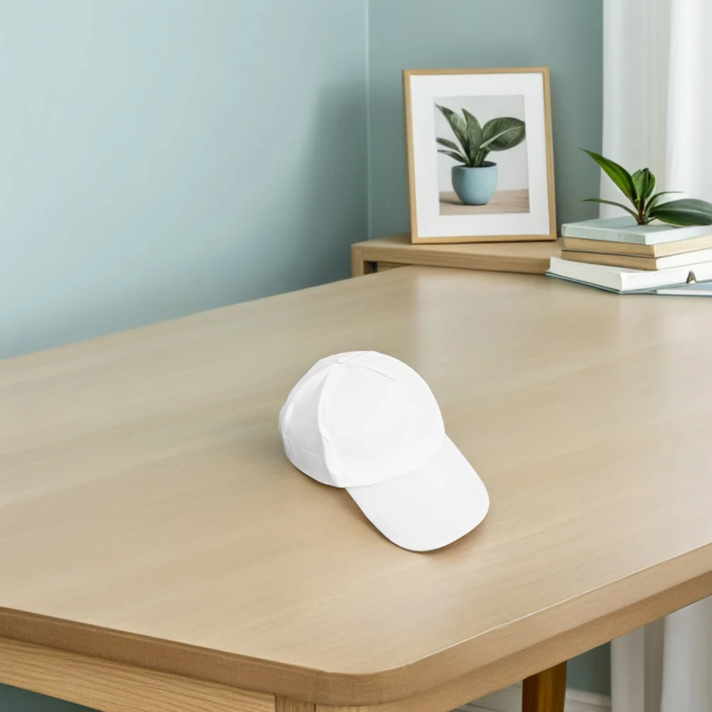 

6Pcs Kids Cotton Baseball Caps White Blank Paintable Hats DIY Drawing Summer Sun Hats Outdoor Arts Crafts Kids Painting Set