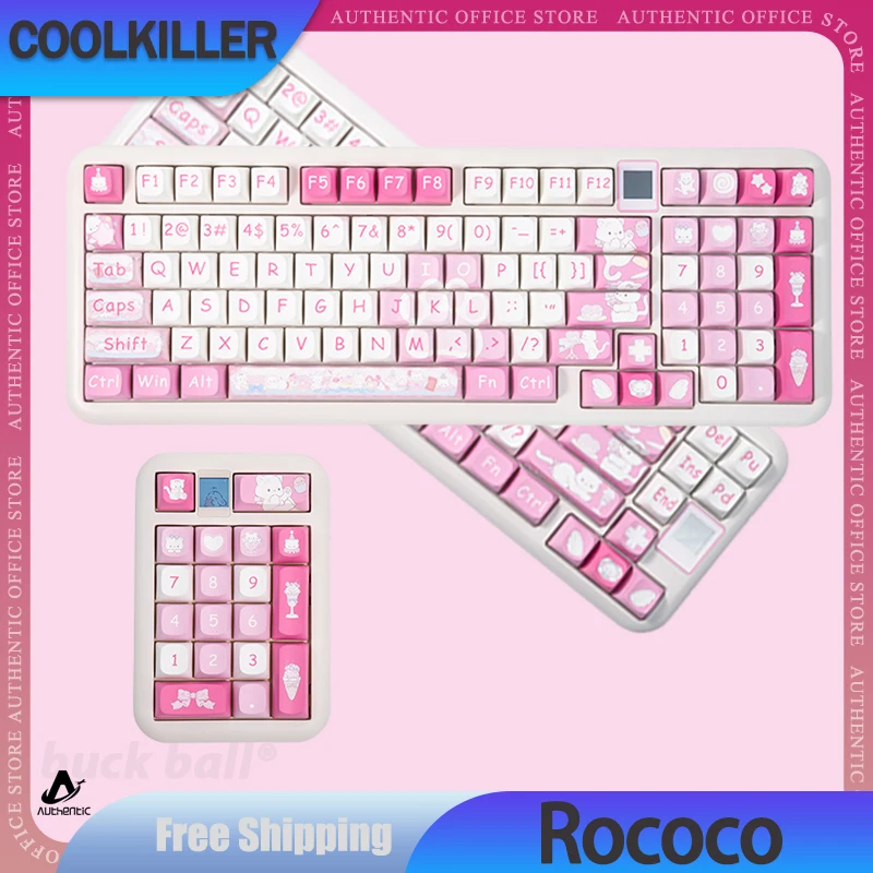 

Coolkiller Rococo Ck68 Ck75 Ck98 Mechanical Keyboard With Pad 3 Mode Bluetooth Wireless Keyboards Hot-Swap RGB Gamer Keyboard