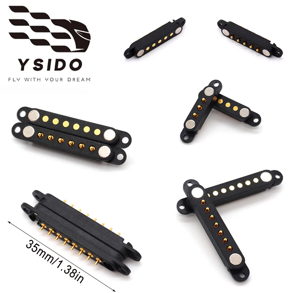 

2A DC Magnetic Pogo Pin Connector 2Pin 3Pin 4Pin 5Pin 6Pin 7Pin 8Pin Pogopin Male Female Probe Spring Loaded DC Power Socket