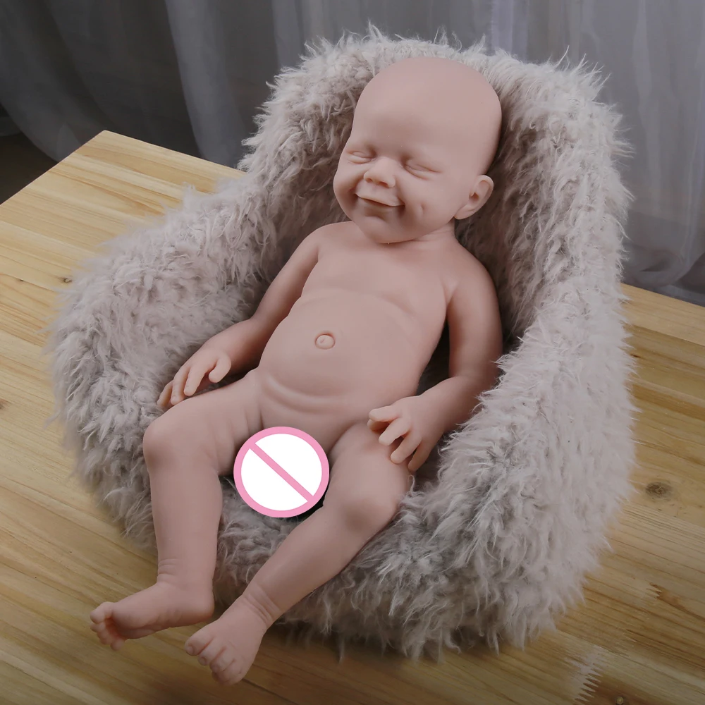 COSDOLL 18.5inch 2880g 100% Full Body Silicone Reborn Baby Doll Unpainted Unfinished Dolls DIY Blank Toys Kit Gift Children Toys