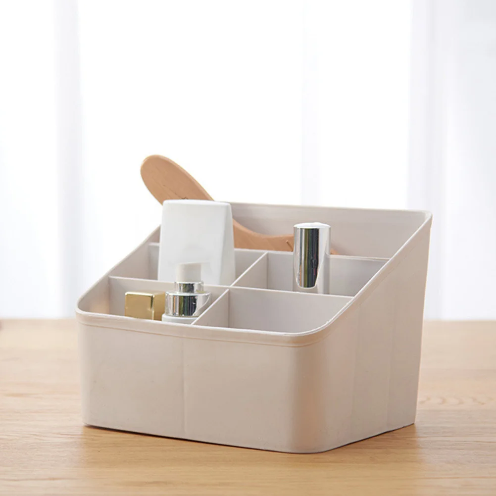 

Desktop Storage Organizer Remote Controller Container Pen Holder Office Supply Plastic Makeup Organizer Multifunctional Sundries