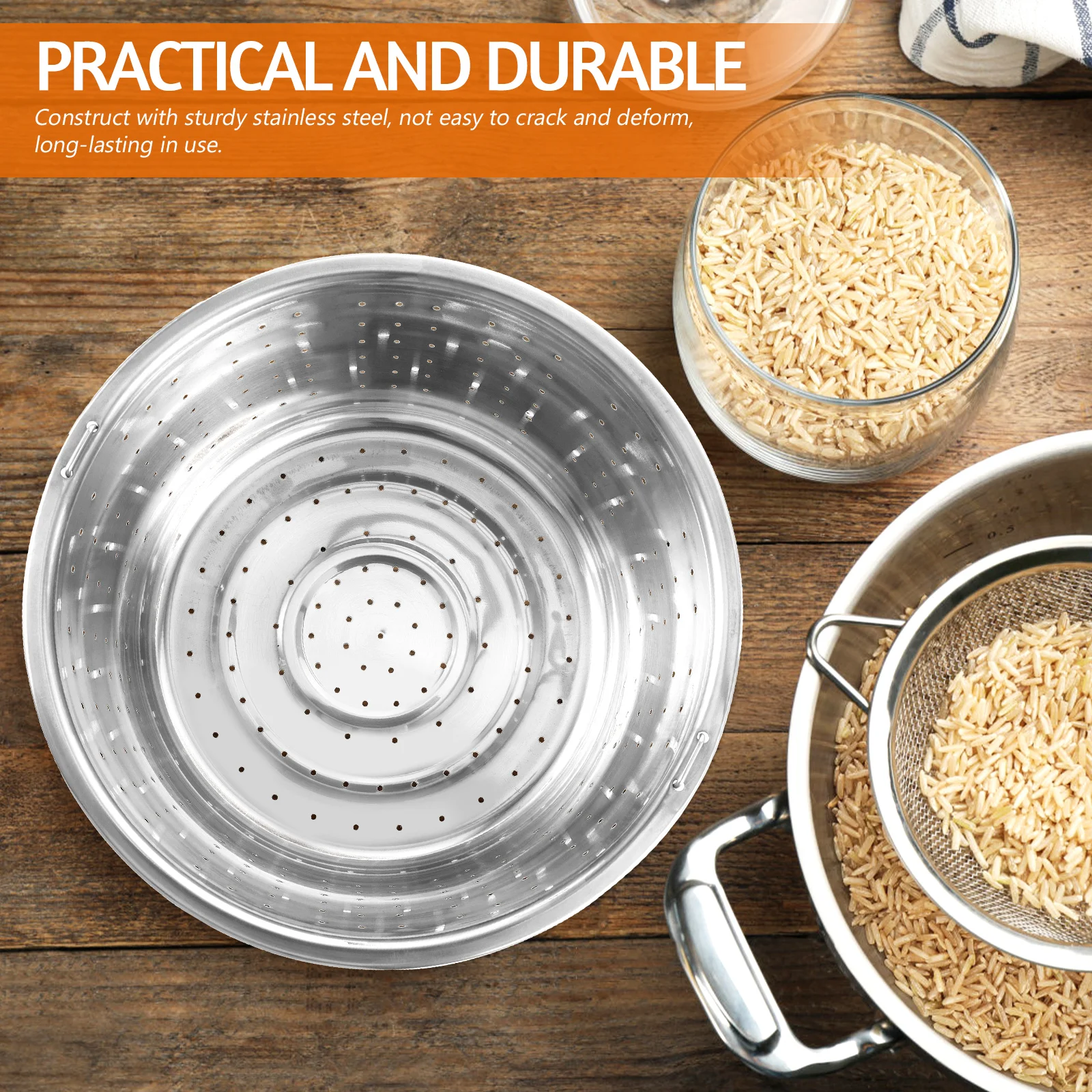 

Stainless Steel Steamer Basket For Rice Cooker Electric Cooker Food Steaming Stand Hook Multi-Function Kitchen Supplies