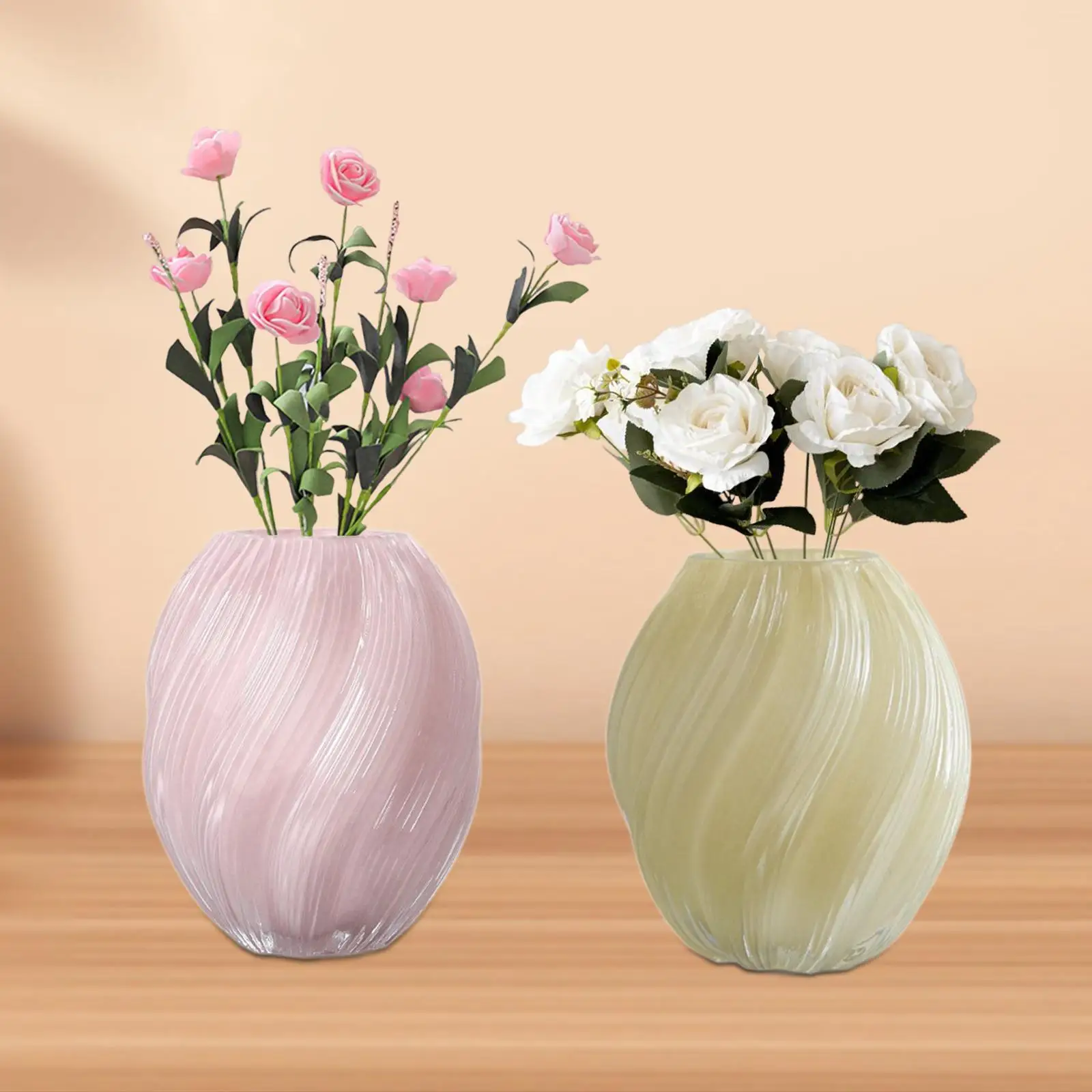 

Spiral Flower Vase Planter Holiday Decoration Dining Table Stems Bunch Storage