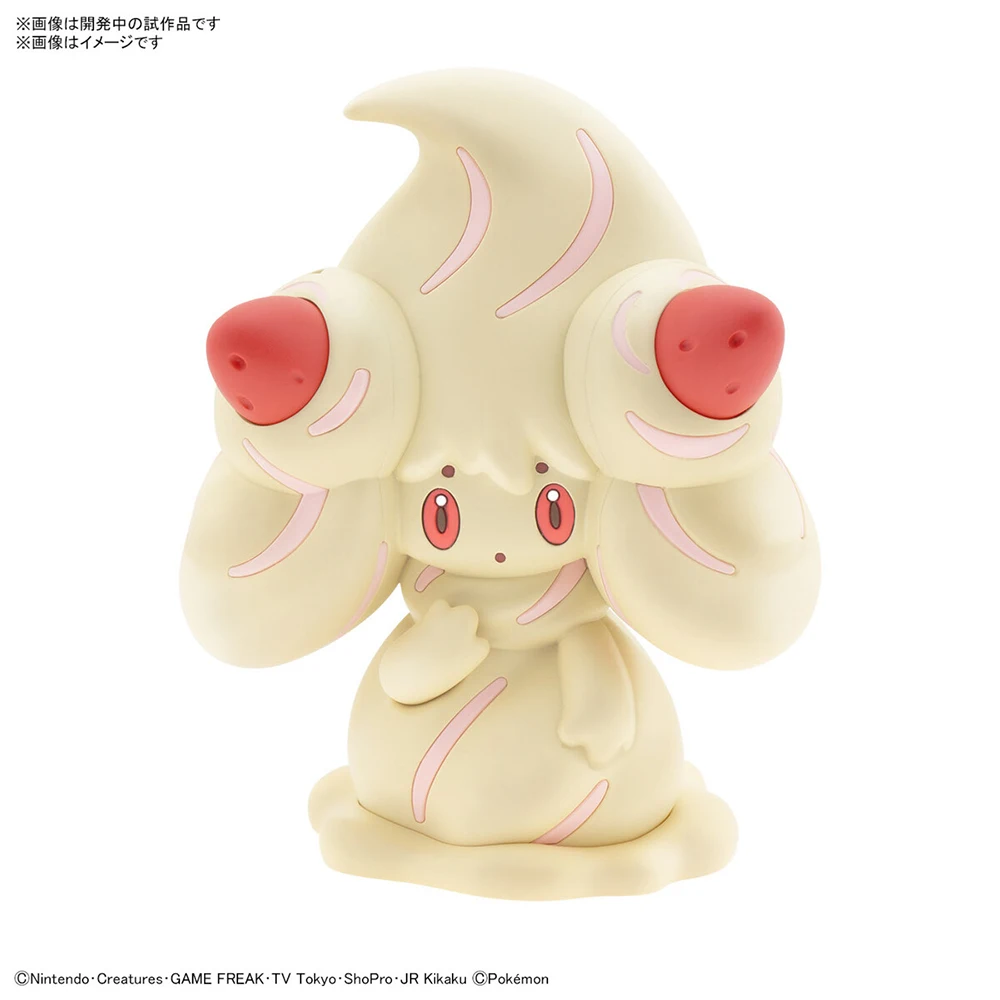 Original Bandai Pokemon Model Kit Quick Series Alcremie 8.7Cm Manual Assembly Figures Model Toys Children Kids Birthday Gifts