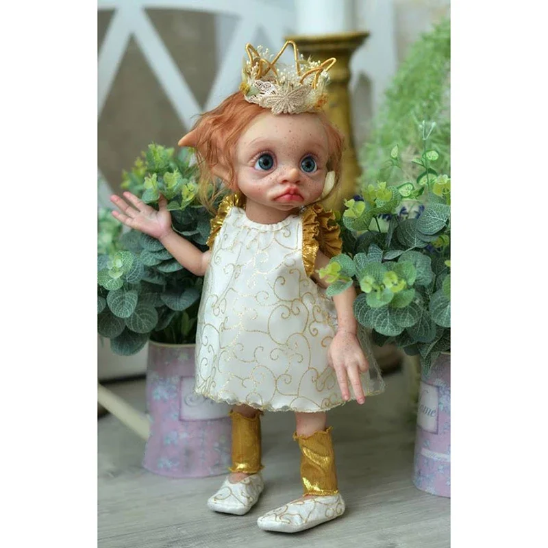 17inch Full Body Vinyl Silicone Reborn Doll Kit Tinky Fairy Doll Elf Lifelike Soft Touch Collectible Limited Edition Doll Kit