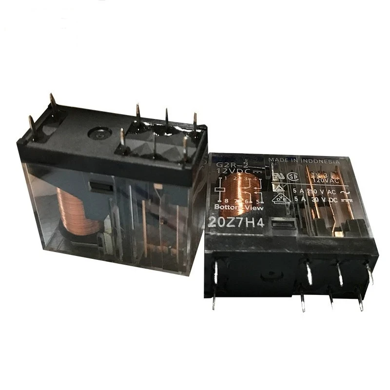 5pcs Original for omron relay g2r-2-12vdc g2r-2-24vdc two open and two closed 5a 8 pins