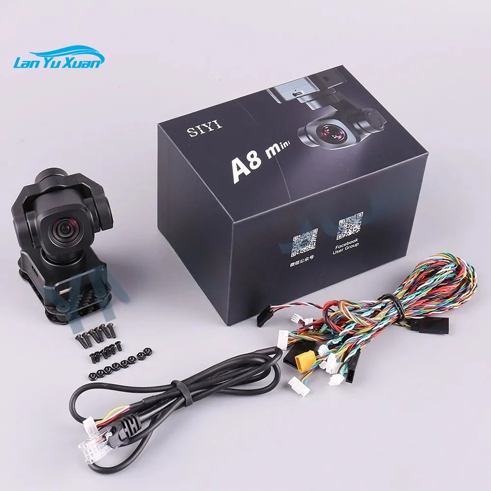 

Карданная камера SIYI A8 Mini 4K 8MP с 6-кратным цифровым зумом и датчиком оник 1/1,7 дюйма, интеллектуальная идентификация AI для БПЛА