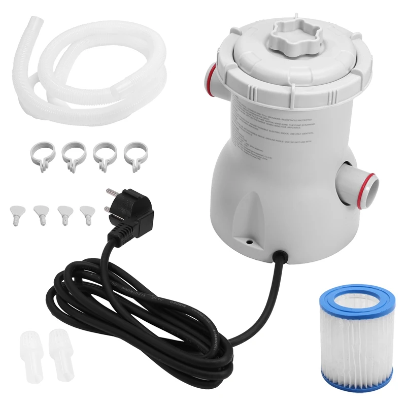 

ABJX New Pool Filter Pump, 330 GPH Paddling Electric Pool Filters Small Pool Filter Pump