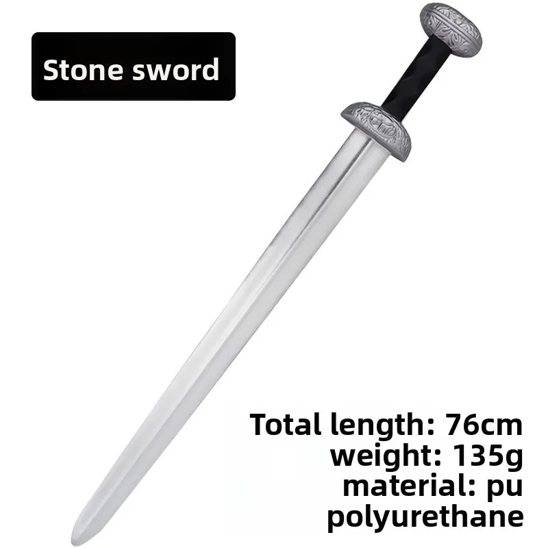 Épée en PU de Rome ancienne médiévale, 76cm/29,92 pouces, modèle de samouraï, accessoires Katana, périphériques de jeu, ornements, jouets à collectionner, cadeau d'anniversaire