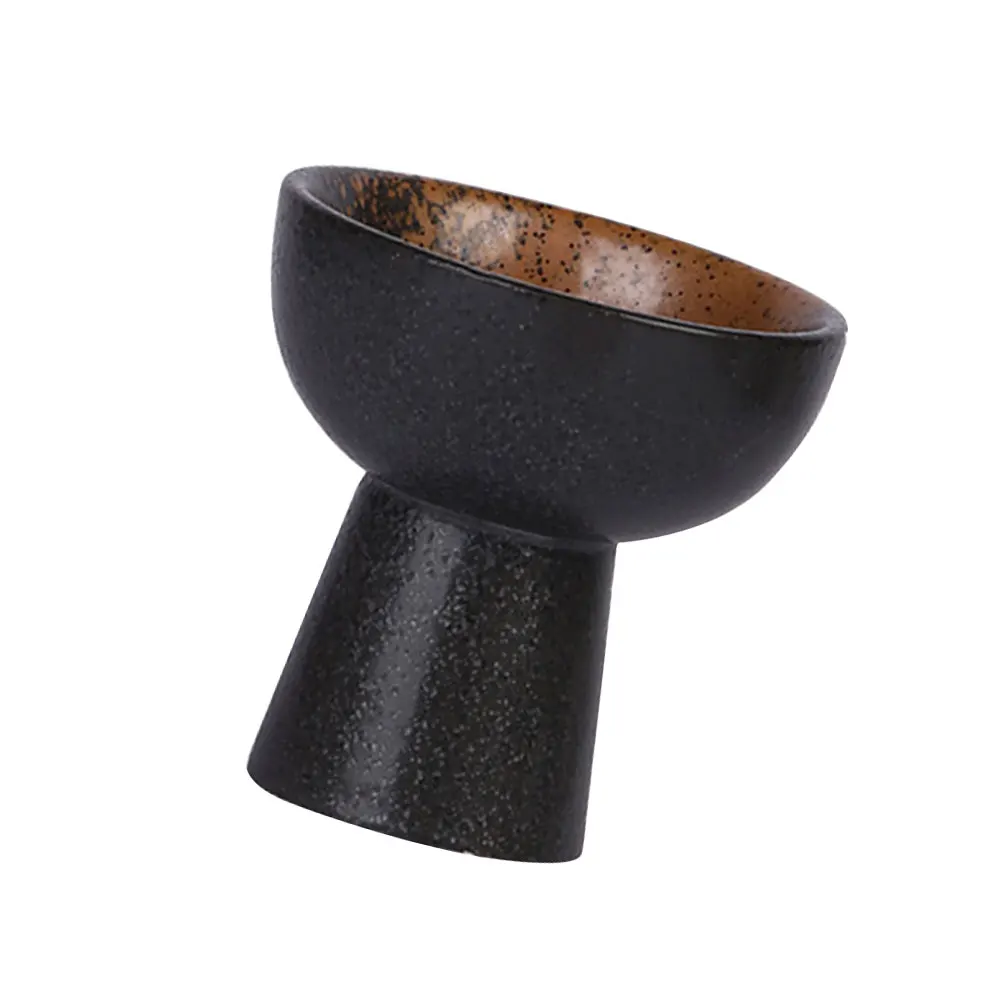 

Ceramic Ice Cream Bowl Japanese Style Dessert Cup High Base Creative Shape Safe Material Exquisite Craftsmanship Lightweight