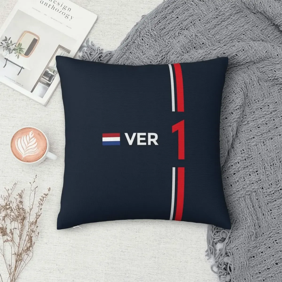 F1 Verstappen Pillowcase Polyester Pillows Cover Cushion Comfort Throw Pillow Sofa Decorative Cushions Used for Home Living Room