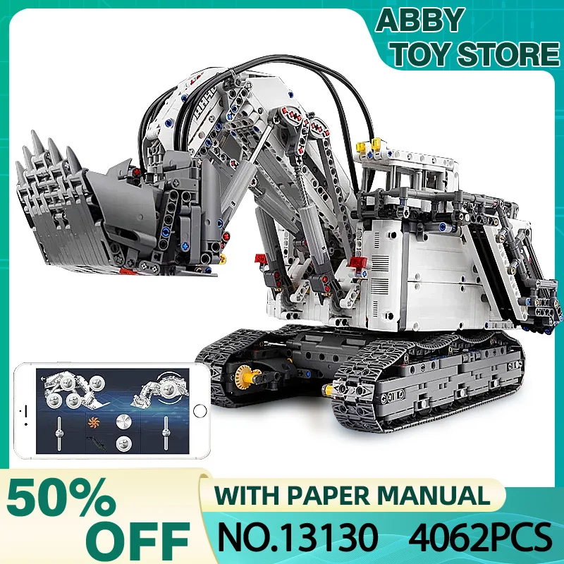 

Mould King 13130 MOC Technical R9800 Excavator Compatible 42100 Building Blocks Bricks Educational Toys Christmas Gifts for Kids