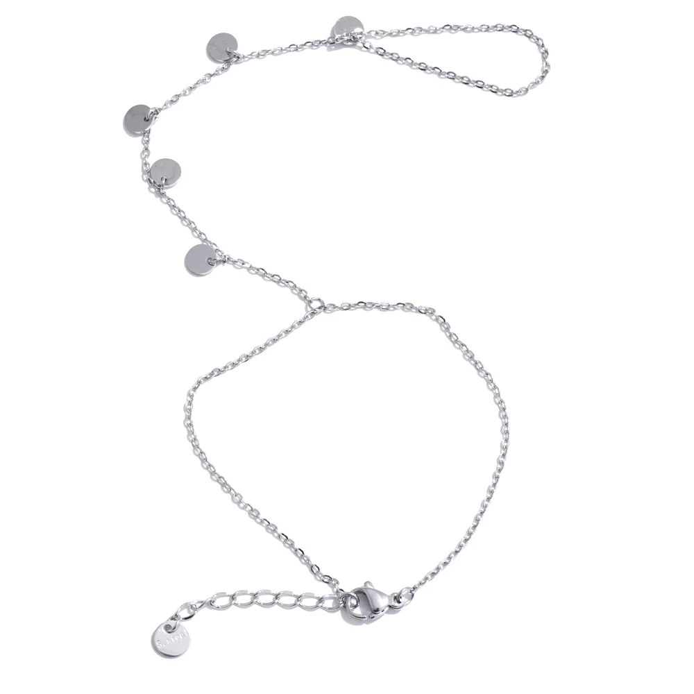 Yhpup Hot Stijl Zirconia Ronde Achterkant van de Hand Ketting Vinger Armband Roestvrij Staal Chique Mode-sieraden Groothandel 2025 Nieuw